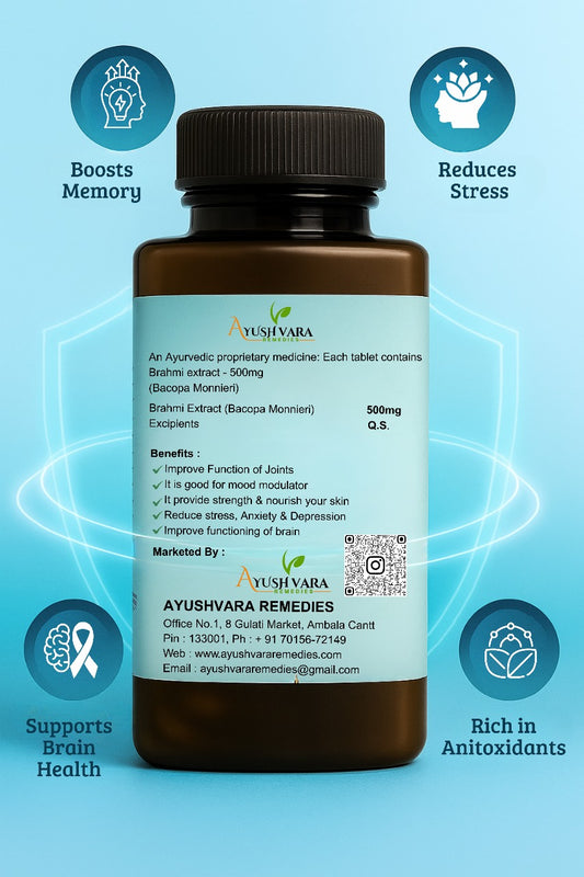 Brahmi Tablets – 100% Ayurvedic Brain Tonic