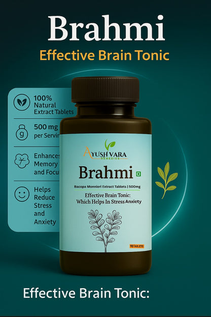 Brahmi Tablets – 100% Ayurvedic Brain Tonic