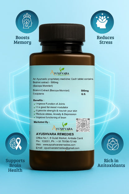 Brahmi Tablets – 100% Ayurvedic Brain Tonic