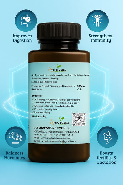 Shatavari Tablets – 100% Ayurvedic Asparagus Racemosus Extract